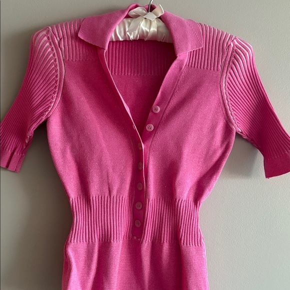 JACQUEMUS Le Splash Yauco Ribbed Plunging V-Neck Bodysuit FR 36 - Picture 3 of 7